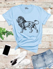 Lion Funny Graphic T Shirt