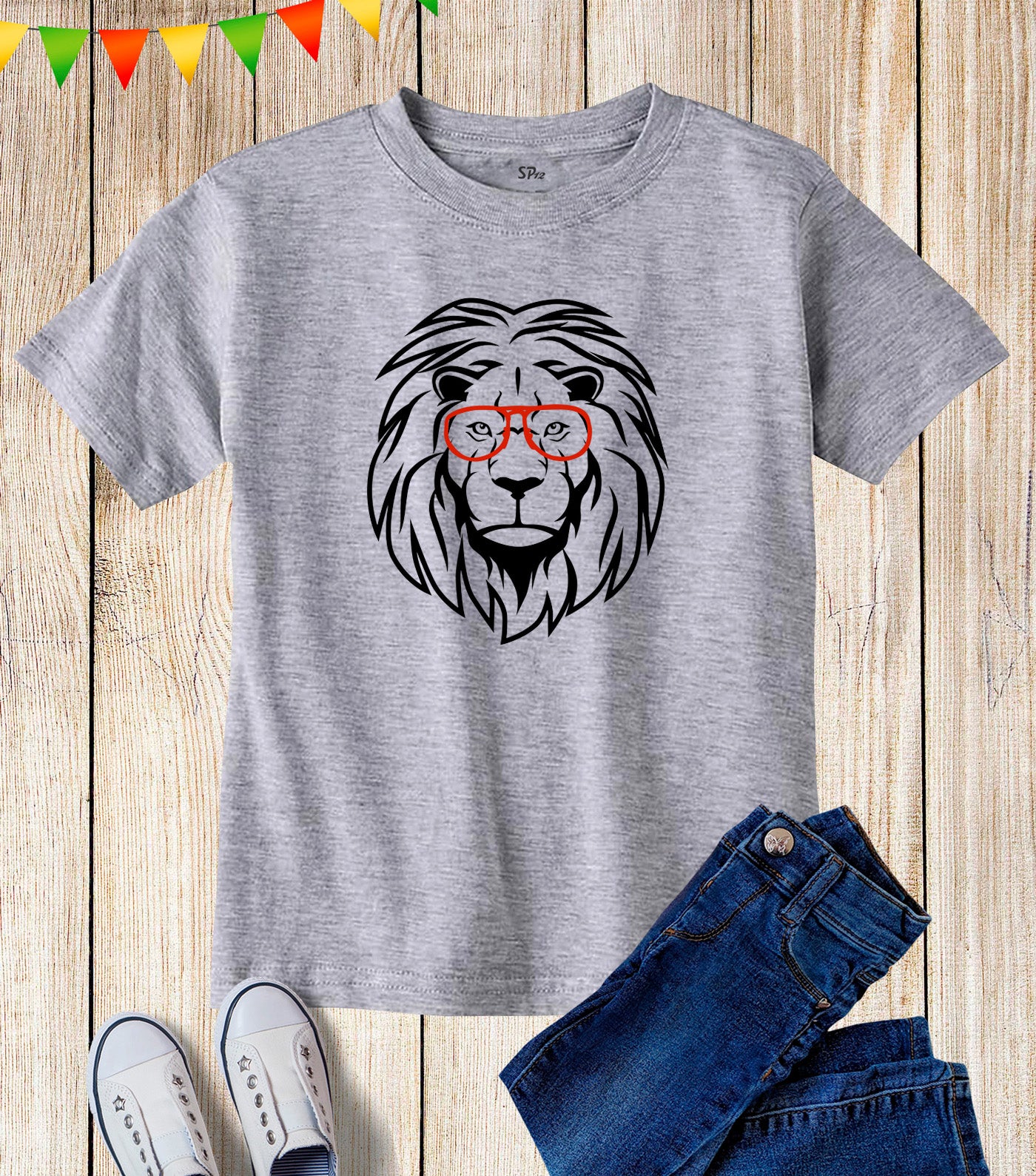 Fun Kie Lion Funny Graphic Kids T Shirt
