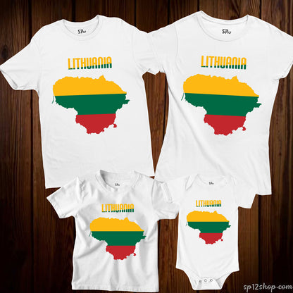 Lithuania Flag T Shirt Olympics FIFA World Cup Country Flag Tee Shirt