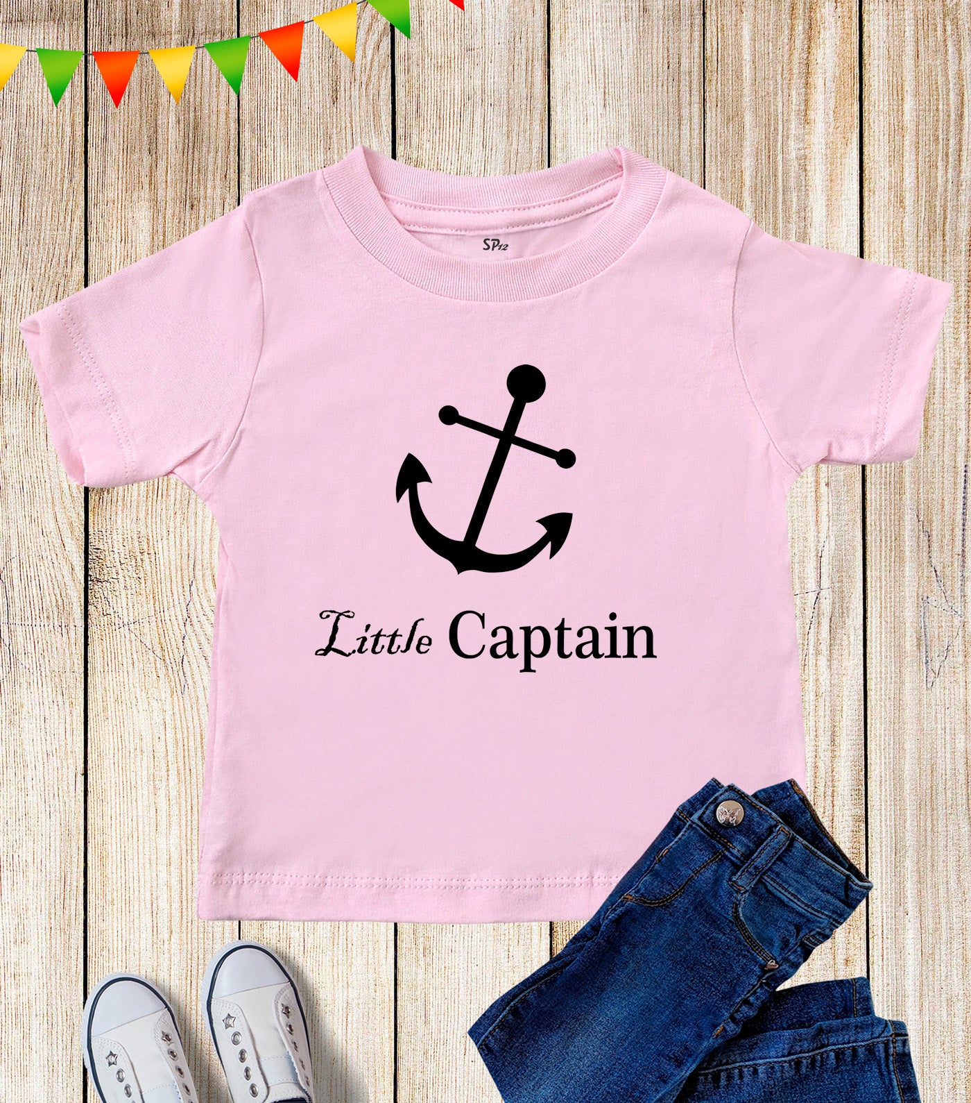 Little captain graphic Kids T Shirt