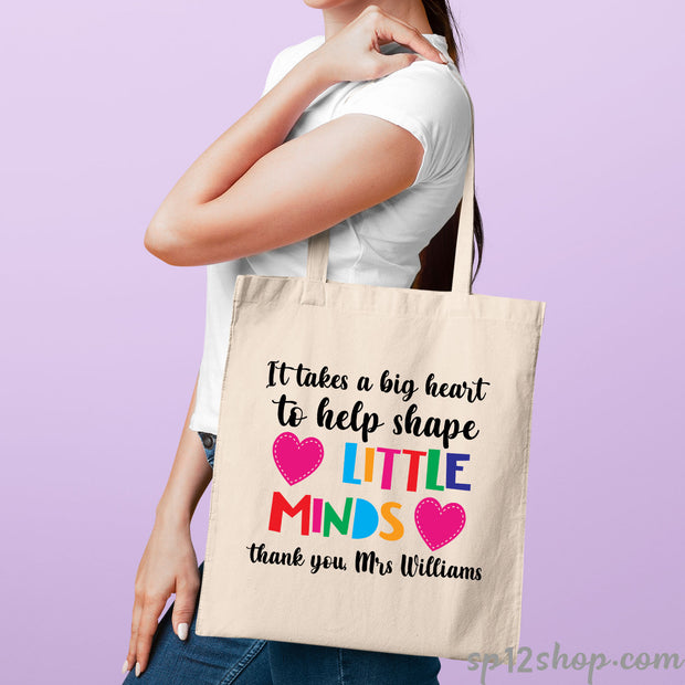 Little Mind Personalised Teacher Tote Bag