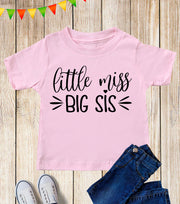Little Miss Big Sister Kids T Shirt