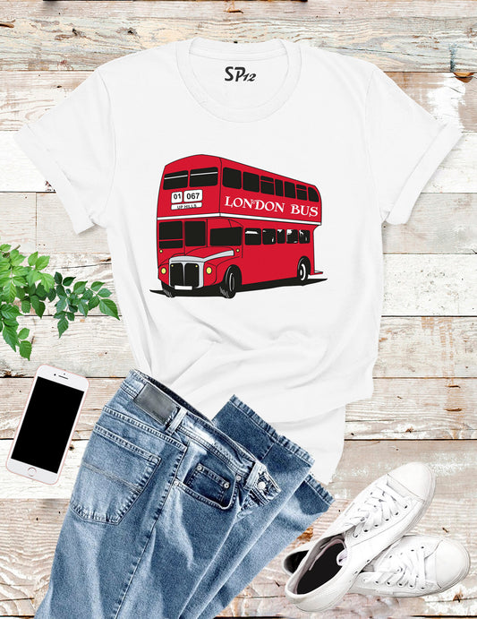 London Bus Vintage Double Decker Souvenir T Shirt