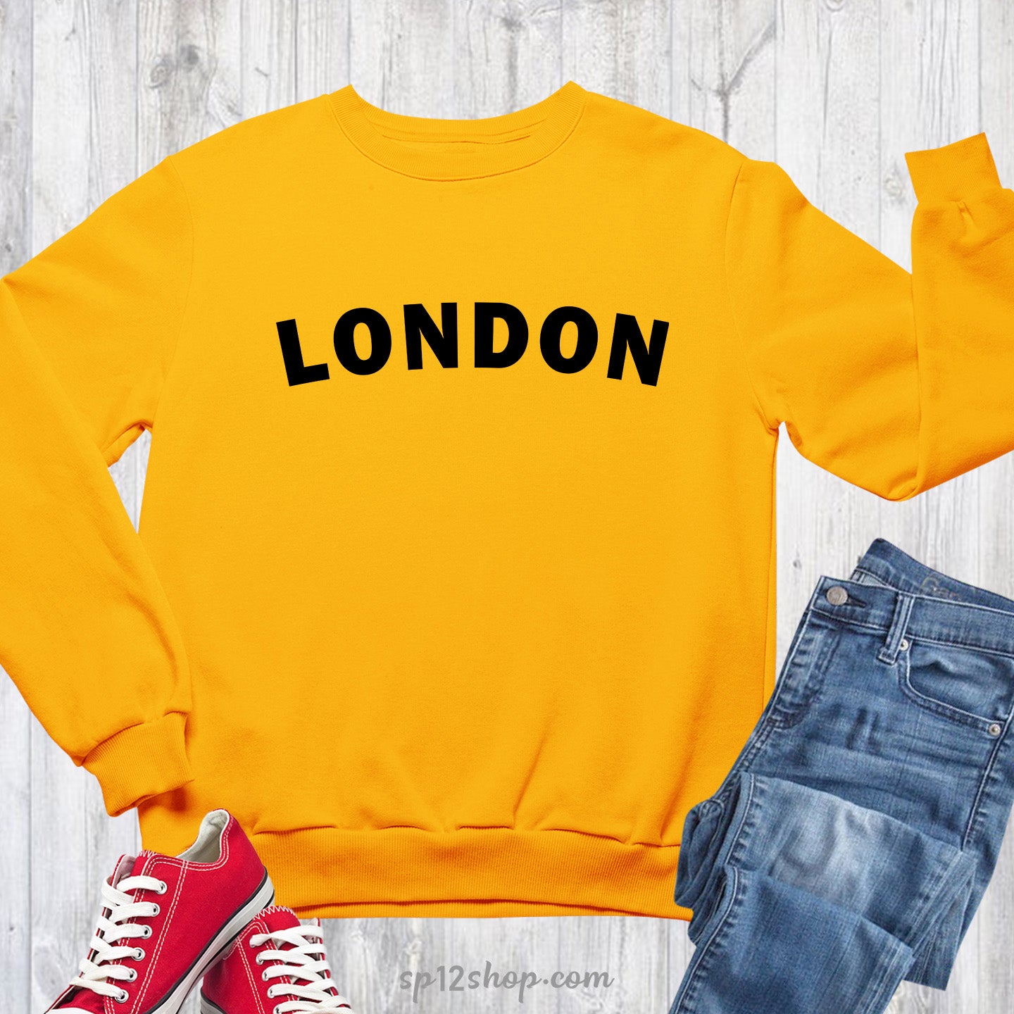 London Sweatshirt England UK Patriotic Sweater