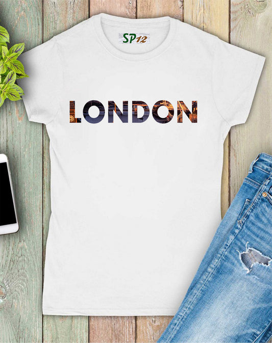 London United Kingdom Patriotic Women T Shirt