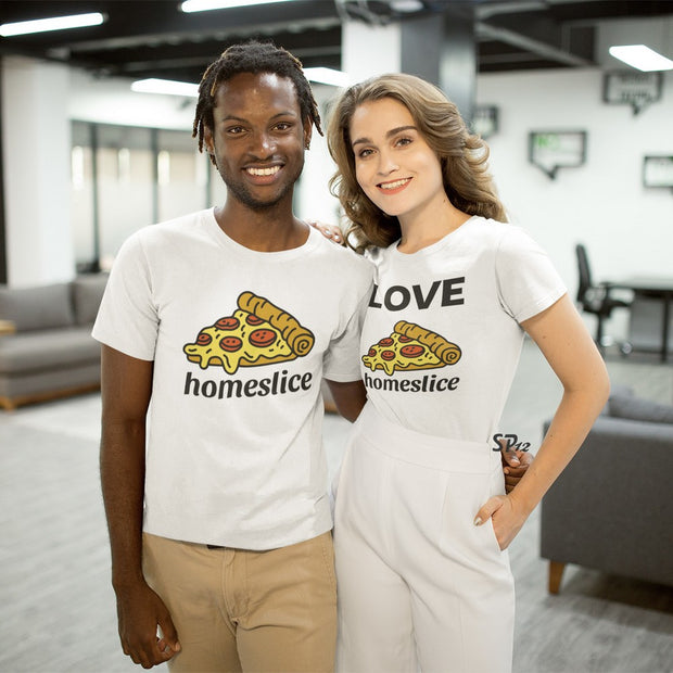 Love Homeslice Pizza Couple T Shirt