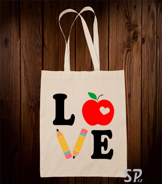 Love Teacher Tote Bag
