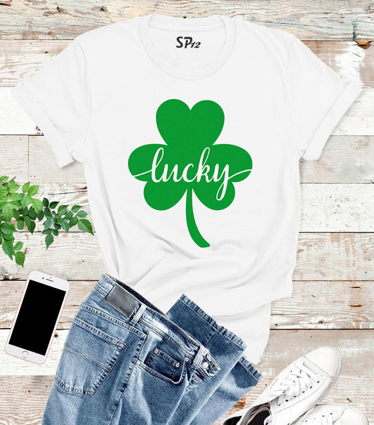 Lucky Shamrocks leaf St Patrick's Day T Shirt