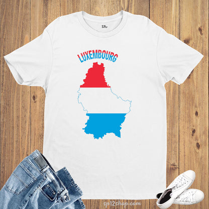 Luxembourg Flag T Shirt Olympics FIFA World Cup Country Flag Tee Shirt