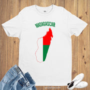 Madagascar Flag T Shirt Olympics FIFA World Cup Country Flag Tee Shirt