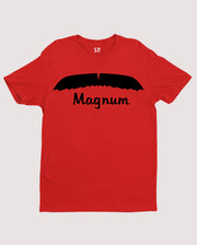 Magnum Moustache Funny Slogan Movember Awareness T shirt