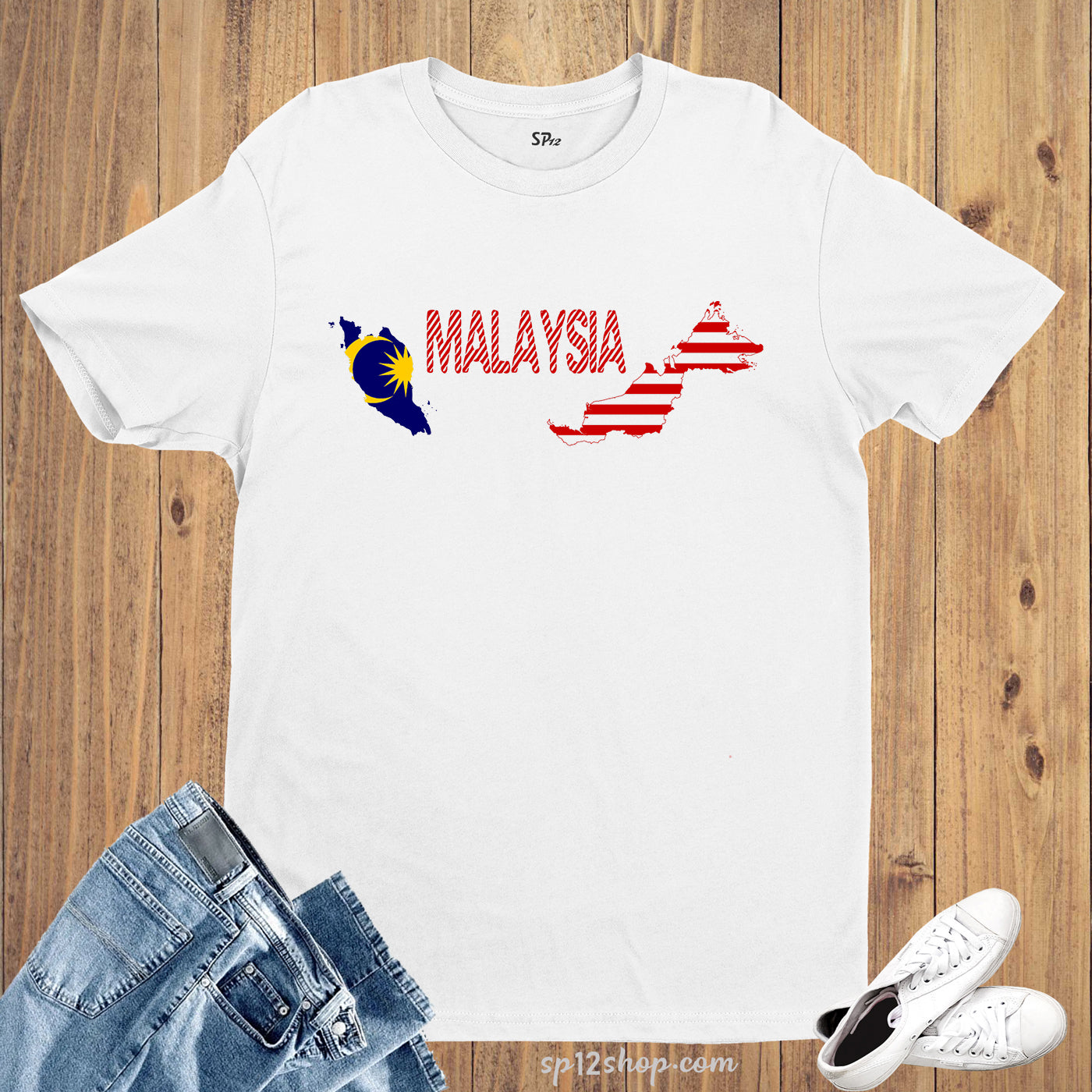 Malaysia Flag T Shirt Olympics FIFA World Cup Country Flag Tee Shirt