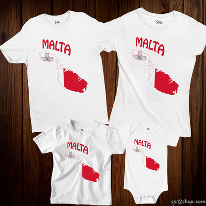 Malta Flag T Shirt Olympics FIFA World Cup Country Flag Tee Shirt