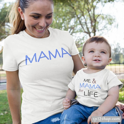 Mama Me And Mama For Life Mother Mom Mommy Son Daughter Matching T shirts