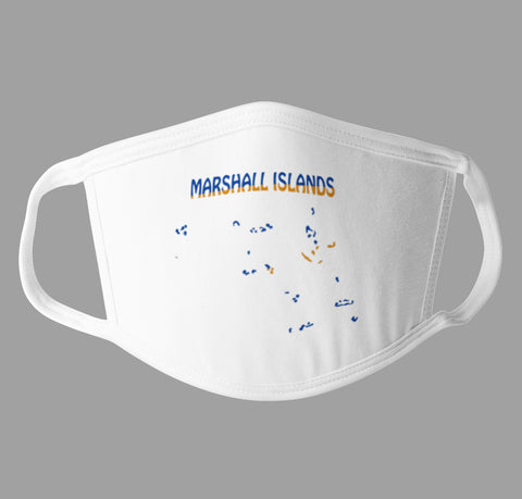 Marshall Islands Flag Face Mask Cover Patriotic Facemask Covering