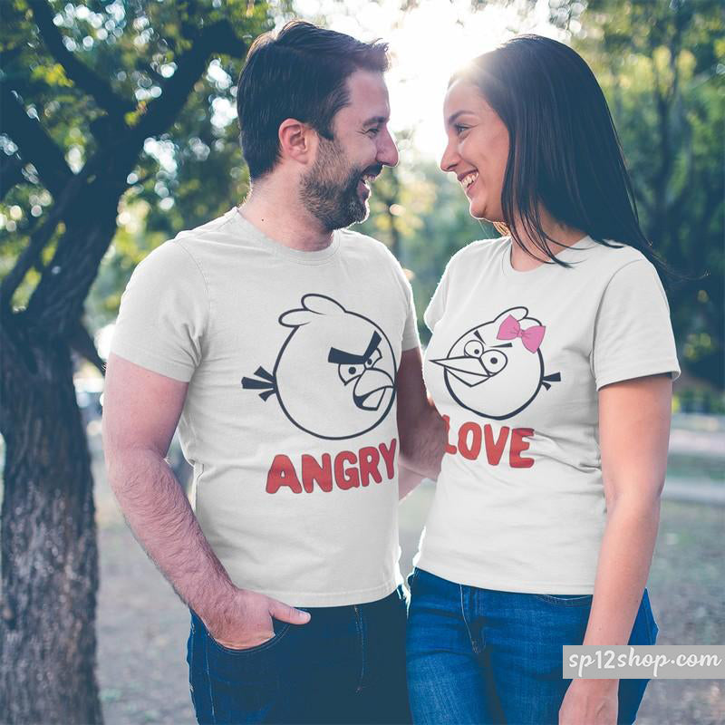 Matching Couple T Shirts Angry Funny Slogan Husband Wife Outifts