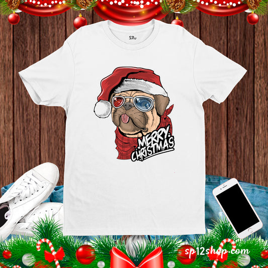 Merry Christmas Dog Lover friends Gift Tee T-shirt