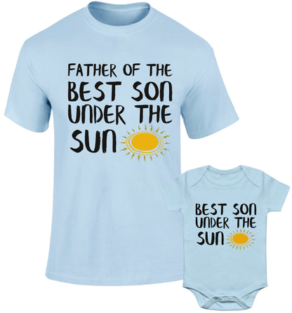 Father Daddy Daughter Dad Son Matching Tshirts Father Of Best Son Under Sun