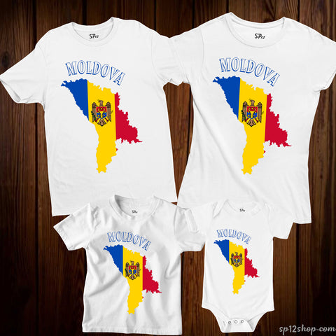 Moldova Flag T Shirt Olympics FIFA World Cup Country Flag Tee Shirt
