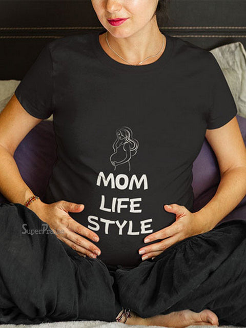 Mom Life Style Pregnancy T Shirts