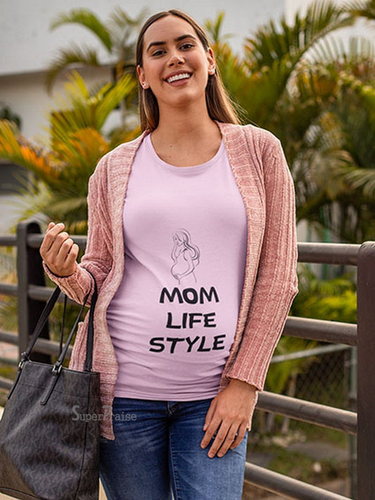 Mom Lifestyle Pregnancy T Shirt 