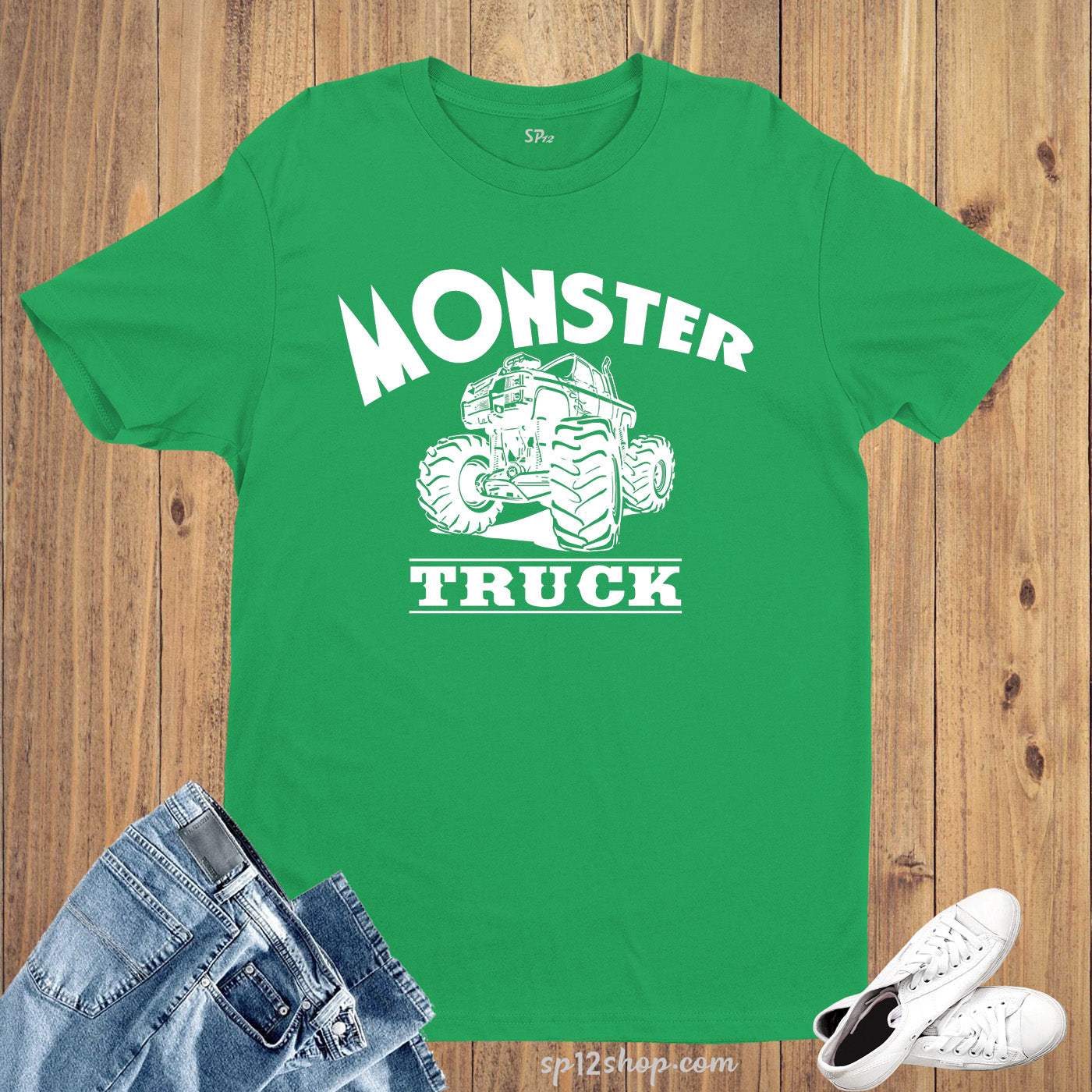 Monster Stuck Automobile T Shirt