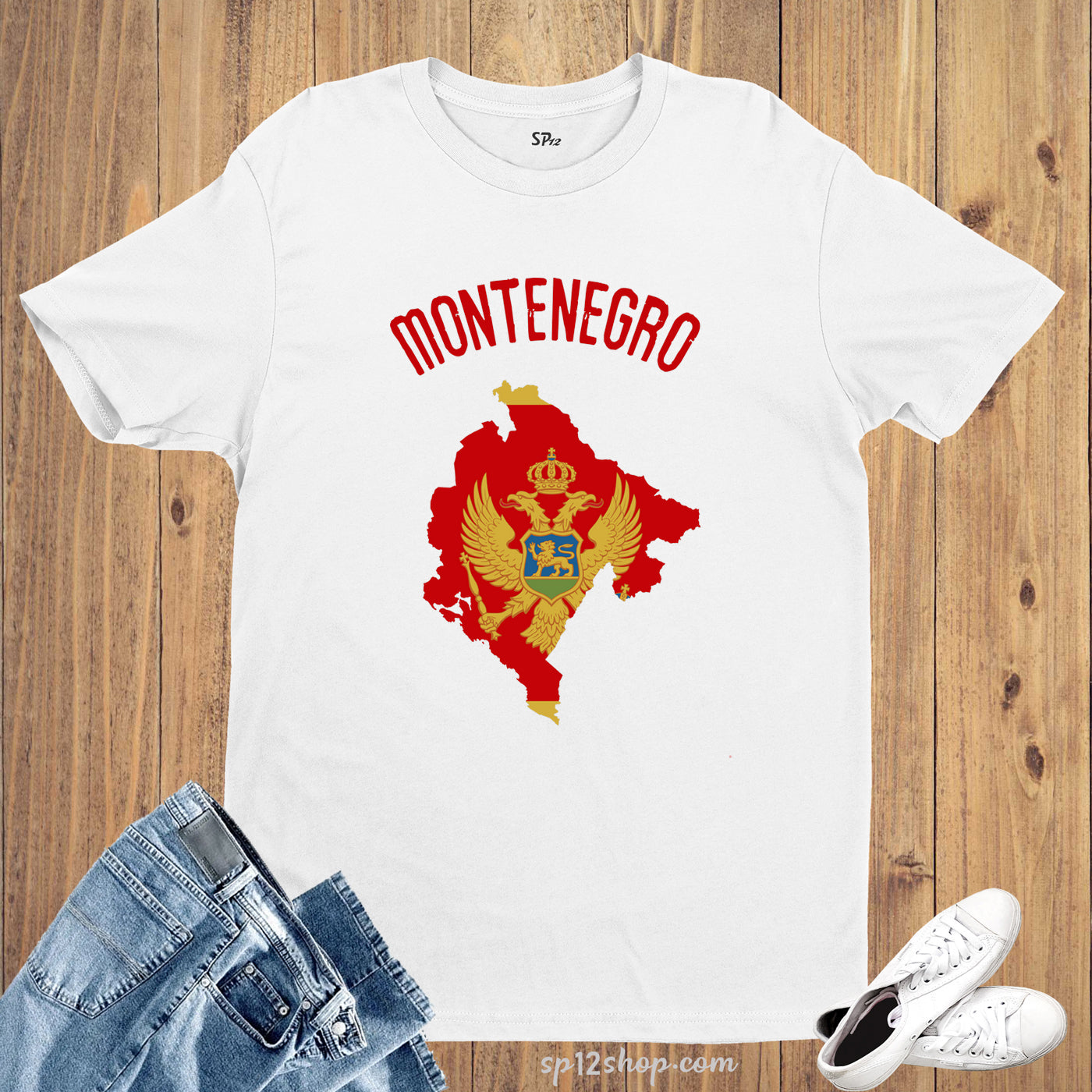 Montenegro Flag T Shirt Olympics FIFA World Cup Country Flag Tee Shirt