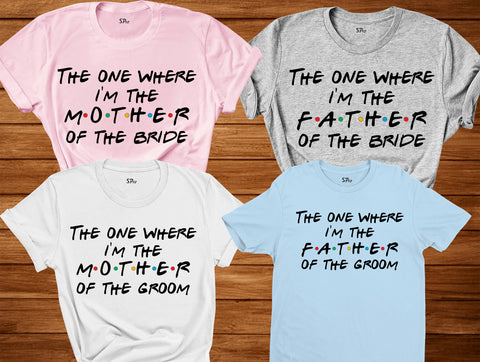 Mother Of The Bride And Father Of The Groom T Shirt Mother Of The Groom Father Of The Bride Tees