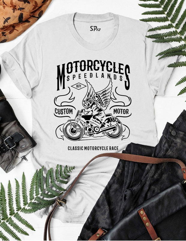 Motorcycles Land Speed T Shirt