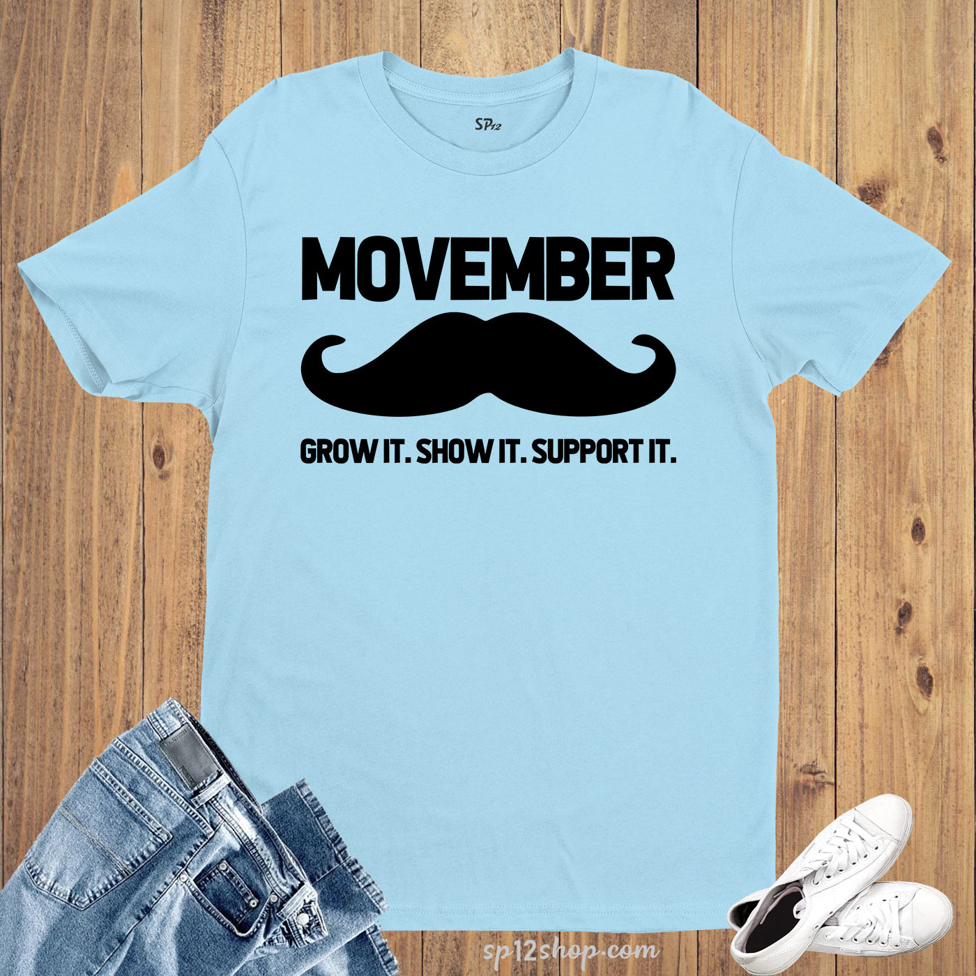 Movember Grow It Show It Support It T Shirt