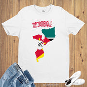 Mozambique Flag T Shirt Olympics FIFA World Cup Country Flag Tee Shirt