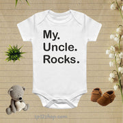 My Uncle Rocks Baby Bodysuit Onesie