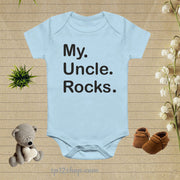 My Uncle Rocks Baby Bodysuit OnesieMy Uncle Rocks Baby Bodysuit Onesie