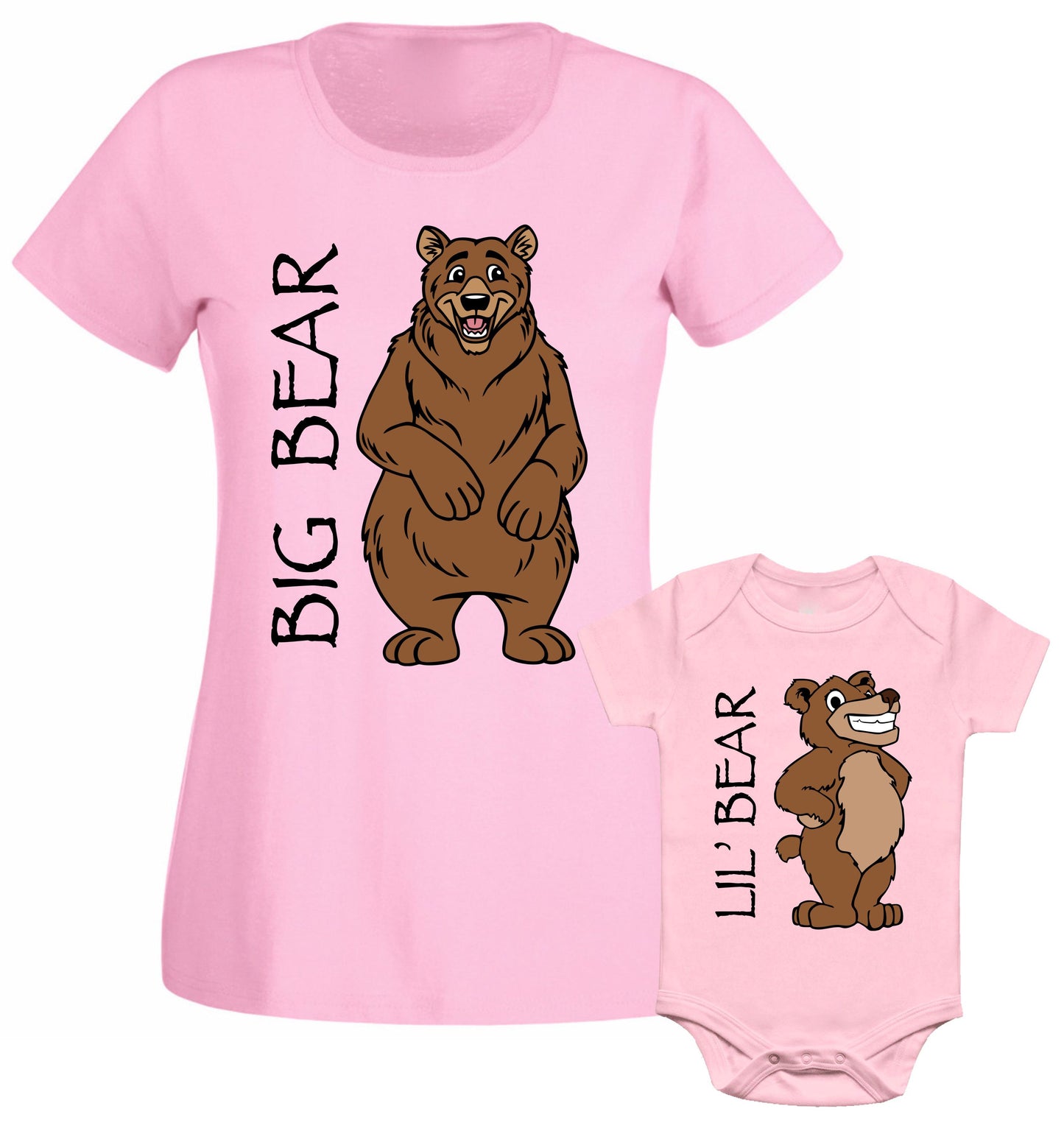 Big Bear Little Bear Mommy Son Daughter Mom Family Matching T shirt