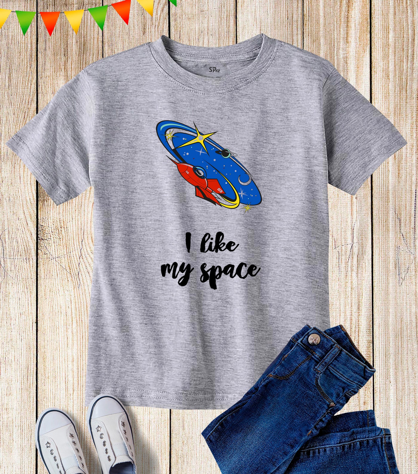 Kids I Like My Space Rocket NASA Science T Shirt