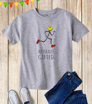 Kids Naturally Gifted Runner Smiley Run T Shirt