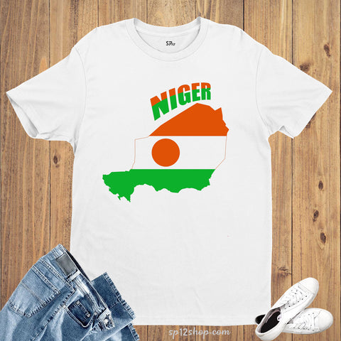 Niger Flag T Shirt Olympics FIFA World Cup Country Flag Tee Shirt