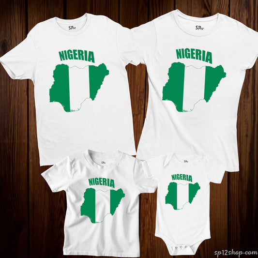Nigeria Flag T Shirt Olympics FIFA World Cup Country Flag Tee Shirt