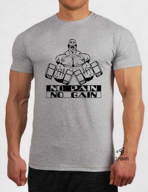 No Pain No Gain Bodybuilding T Shirt