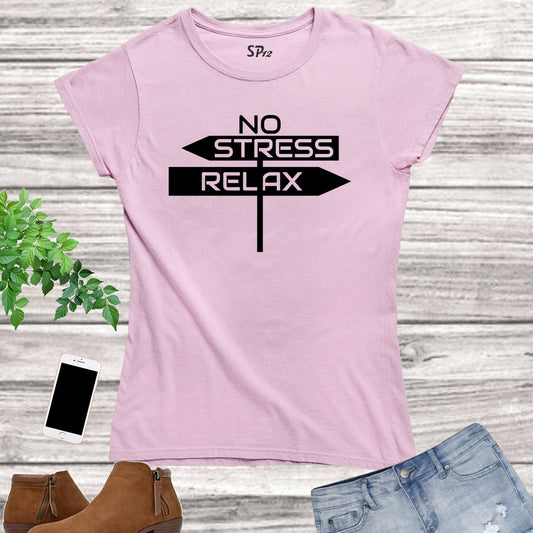 No Stress Relax Crossfit Women T Shirt