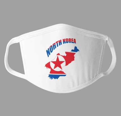 North Korea Flag Face Mask Cover Patriotic Facemask Covering