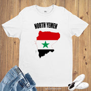 North Yemen Flag T Shirt Olympics FIFA World Cup Country Flag Tee Shirt
