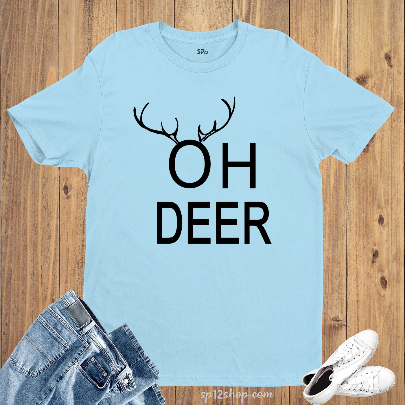 Oh Deer Reindeer Christmas T shirt
