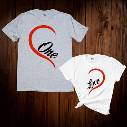 One Love Couple T Shirt