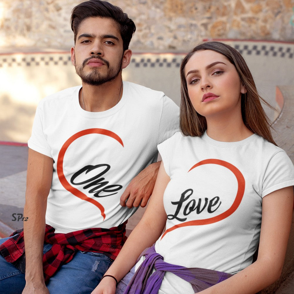 One Love Couple T Shirt