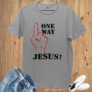 One Way Jesus Faith Grace Christian T shirt