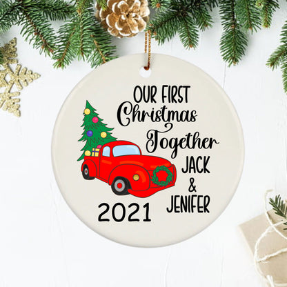 Our First Christmas Together Personalised Ornament