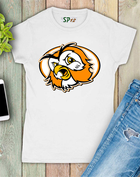Owl Face Graphic Women T Shirt