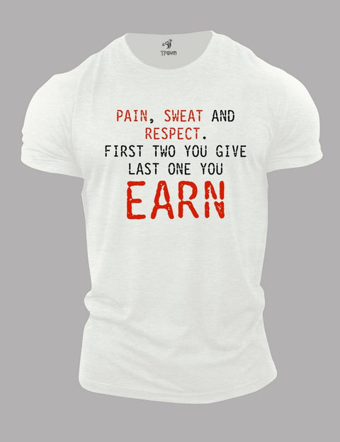 Pain Sweat And Respect Crossfit T Shirt