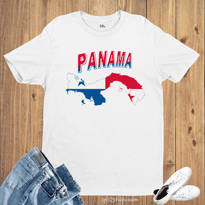 Panama Flag T Shirt Olympics FIFA World Cup Country Flag Tee Shirt